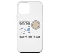 Winner Conception Race Victory Humour Funny Happy Birthday Coque pour iPhone 12 Mini