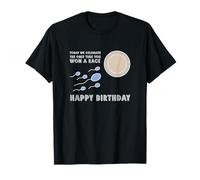 Winner Conception Race Victory Humour Funny Happy Birthday T-Shirt