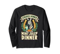 Winner Striped Winner Mint Julep Dinner Funny Zebra Manche Longue