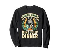 Winner Striped Winner Mint Julep Dinner Funny Zebra Sweatshirt