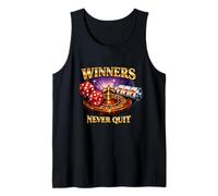 Winners Never Quit Gambling Funny Meme Gamble Humour Novelty Débardeur