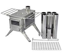 Winnerwell Nomad Voir moyen Tente Poêle | Portable à bois Poêle pour tentes, abris et Camping | 800 pouces cubes Firebox | Acier inoxydable de précision Construction | Comprend tuyau de cheminée