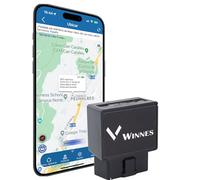 Winnes 2GTK816 Traceur GPS pour Voiture OBD2 GPS Tracker Geofence Alerte de Vitesse antivol Application Gratuite pour Voitures, camionnettes, camions et Autres véhicules