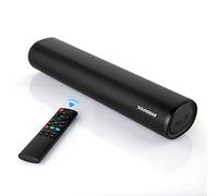 Winnes Barre de Son Petit 60W sans Fil 4K Soundbar Bluetooth TV 3 EQ Modes Home Cinéma 5.0, Caisson de Basses Intégré, Télécommande Incluse, Entrées HDMI/USB/Optique/AUX/RCA, Montage Mural Possible