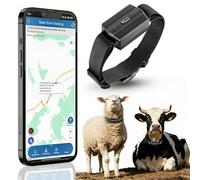 Winnes GPS Tracker pour Vache/Cheval/Mouton/Chameau IP66 étanche Suivi en Temps réel Traceur GPS pour Grand Animaux (TK935)