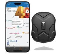 Winnes Tracker GPS Voiture sans Abonnement Tracker de Véhicule Magnétique 4G Tracker GPS Suivi en Temps Réel Longue Autonomie avec App pour Android/iOS,Carte SIM requise