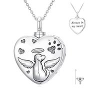 WINNICACA Collier urne pour cendres, taille unique, Argent sterling, Pas de gemme