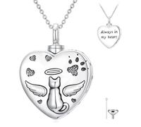 WINNICACA Collier urne pour cendres, taille unique, Argent sterling, Pas de gemme