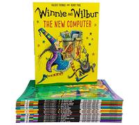 Winnie and Wilbur Series 16 Books Bag Collection Set By Valerie Thomas ( Winnie The Witch, The Big Bad Robot, The Broomstick Ride, The Dinosaur Day ,The Magic Wand, In Winter…… - Valerie Thomas