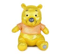 Play By Play Disney Winnie Pooh 100th Glitter Stuffed With Sound 28 Cm Jaune Enfants