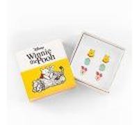 Disney – Clous d'oreilles – Winnie l'ourson SF00469YL – 3 paires jaune, rose, bleu – laiton plaqué