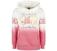 Winnie l'ourson A Friendly Day Femme Sweat-Shirt à Capuche Blanc/Rose