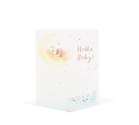 Winnie l'ourson Carte de naissance pour lui/elle/ami Motif lune