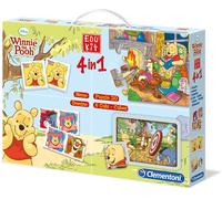 Winnie L'Ourson Ensemble De Jeux 4 En 1 Mémo Domino Puzzle Cubes Jeux D'Enfants