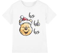 Winnie l'ourson - "Ho Ho Ho, Merry Christmas" T-shirt pour enfants TV4149 (104) (Blanc)