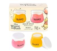 Winnie l'ourson Lot de 2 baumes à lèvres en pot de miel Disney | Mad Beauty | Senteurs de vanille et de miel | Sans cruauté envers les animaux | Hydratant et apaisant, cadeau duo de soins de la peau