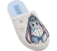 Winnie l'ourson - Pantoufles pour femmes NS6793 (42 UE) (Bleu/Blanc/Gris)