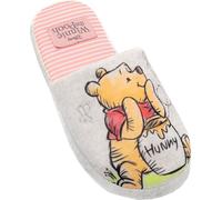 Winnie l'ourson - Pantoufles pour femmes NS6803 (38 EU, 39 EU) (Rose/Blanc/Orange)