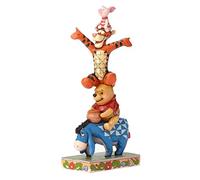 ENESCO Statuette et ses Amis en résine aspect bois - Hauteur 25 cm - Largeur 12 - Profondeur 9 cm
