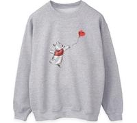 Winnie l'ourson - Sweat-shirt pour femme BI1884 (S) (Gris chiné)