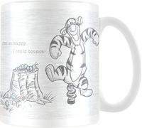 Winnie l'ourson - Tasse à café "Bounce" PM1963 (taille unique) (Noir/Blanc)