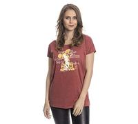 T-Shirt Manches courtes Disney de Winnie L'Ourson - Tigrou - Different - S à 5XL - pour Femme - rouge chiné XXL