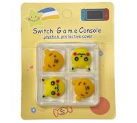 Winnie & Pika Lot de 4 capuchons en caoutchouc compatibles avec Switch Joy-Con OLED Joycon et Switch Lite