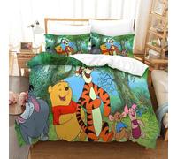 Winnie The Pooh Ensemble Housse De Couett Imprim¿¿ D Et Taie D'oreiller Ultra Doux Microfibre Hypoallerg¿¿Nique Pcs£¬Ensemble Housse De Couette Avec Ferm