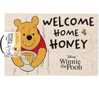Winnie the Pooh - Paillasson "Welcome Home Honey" PM11953 (40 cm x 60 cm x 1,5 cm) (beige/blanc naturel/jaune/noir)