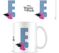 Winnie the Pooh - Tasse à café "E", alphabet PM4584 (taille unique) (Blanc/Noir/Gris)