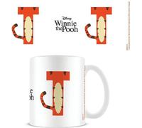 Winnie the Pooh - Tasse à café "T", Alphabet PM4701 (Taille unique) (Blanc/Orange/Noir)