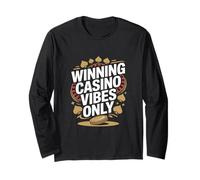 Winning Casino Vibes Only Bold Casino Poker Slogan Manche Longue
