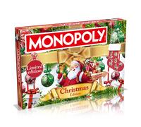 Winning Moves Christmas Monopoly Board Game, Play as Rudolph, Snowman or Santa a