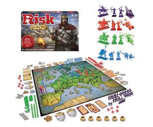 Winning Moves Games USA 1232 Risk Europe Jeu de Plateau pour la conquête médiévale de l’Europe, avec Armes de siège, Archers et Bien Plus Encore, pour 2 à 4 Joueurs, à partir de 14 Ans