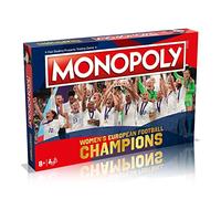 Winning Moves Jeu de société Monopoly des champions d'Europe de football pour femme, voyage à Wembley en acquérant Beth Mead et Lucy Bronze, Roar your way to victoire, cadeau pour les enfants de 8 ans