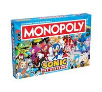 Winning Moves Jeu de société Sonic Le hérisson Monopoly pour 2 à 6 Joueurs et constitue Un Excellent Cadeau pour Les Fans âgés de 8 Ans et Plus