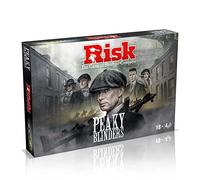 Winning Moves Jeu de société stratégique Peaky Blinders Risk, conquérez tout avec Thomas Shelby, acceptez les missions d'Arthur, Lizzie, Oswald Mosley et Jessie Eden, fait un excellent cadeau pour les