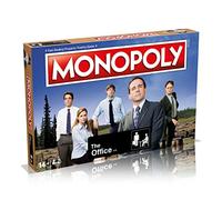 Winning Moves Le Jeu de société Office Monopoly, jouez avec la vis Scranton ou inscrivez-Vous avec Dunder Mifflin et visitez des lieux emblématiques comme Schrute Farms et Lake Scranton, Cadeau et