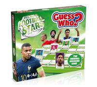 Winning Moves Les Stars du Football Mondial, Devinez Qui ? Jeu de société Vert, jouez avec Messi, Ronaldo, Harry Kane, Salah, Facile à Installer, Cadeau à partir de 6 Ans