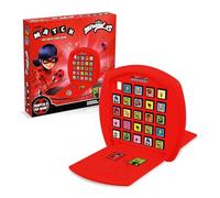 Winning Moves - Match Miraculous - Ladybug - Aligne 5 Cubes pour Gagner - Jeu de société - Jeu de Voyage - 2 Joueurs - Version française