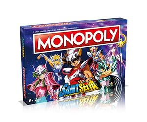 WINNING MOVES Monopoly Jeux de société - Édition Chevaliers du Zodiaque : 2 à 6 Joueurs, Jeux pour Enfants et Adultes, Cadeau Parfait, idéal pour Les soirées de Jeux, à partir de 8 Ans et Plus