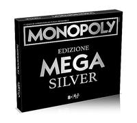 Monopoly Mega Silver Winning Moves - Jeu de Société Édition Géante - 2 à 6 Joueurs - Dès 8 Ans