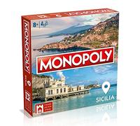 Winning Moves Monopoly Sicile - Jeux de société, Jeux de société pour Adultes, Jeux de société pour Enfants, Jeux de société pour 2, 2 à 6 Personnes, âge 8+