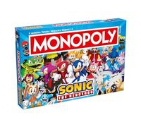 Winning Moves Monopoly Sonic en Français - Jeu de Plateau 8 et Plus - Jeu de Société pour 2 à 6 Joueurs - Jeux de Société Famille en Français
