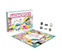 Winning Moves - Monopoly Squishmallows - 1 peluche CAM LE CHAT OFFERTE - Jeu de société - Jeu de Plateau - A partir de 8 ans - 2 à 6 joueursVersion française
