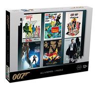 Winning Moves - Puzzle James Bond (007) - ACTEURS ICONIQUES - 1000 pièces - 1 Poster Offert - Jeu de société - Version française.