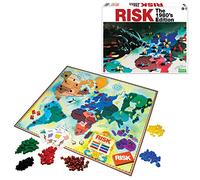 Winning Moves Risk The 1980's Edition avec Illustrations Originales des années 1980 et Jeux de Composants USA, Jeu de société de stratégie du Monde pour 2 à 6 Joueurs, à partir de 8 Ans