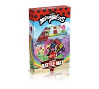 Winning Moves - Top Trumps Battle Mat Miraculous - Jeux de cartes - Jeu de Société - Jeu de Plateau - Jeu de batailles - Jeu de voyage - De 2 à 6 joueurs - A partir de 6 ans - Version Française