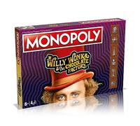 Winning Moves Willy Wonka et le jeu de société Monopoly Chocolate Factory, avancez vers Slugworth, Charlie Bucket and Furnace et échangez votre chemin vers le succès, excellent cadeau pour les 8 ans e