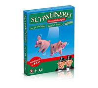 Winning Moves WIN06416 Cochon de dés, Couleur Blanche, 3,5 x 12,5 x 16 cm